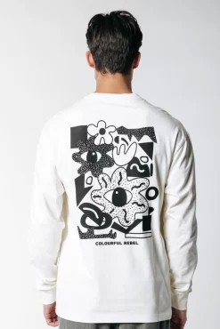 Abstract Long Sleeve | Off White | Colourful Rebel Discount