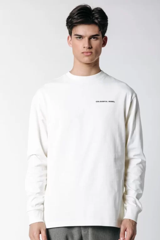 Abstract Long Sleeve | Off White | Colourful Rebel Discount