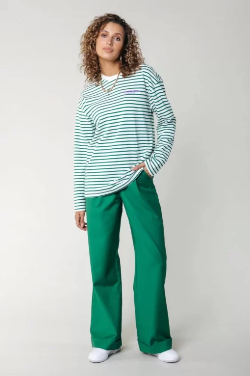 Alden Straight Pants | Deep Green | Colourful Rebel Sale