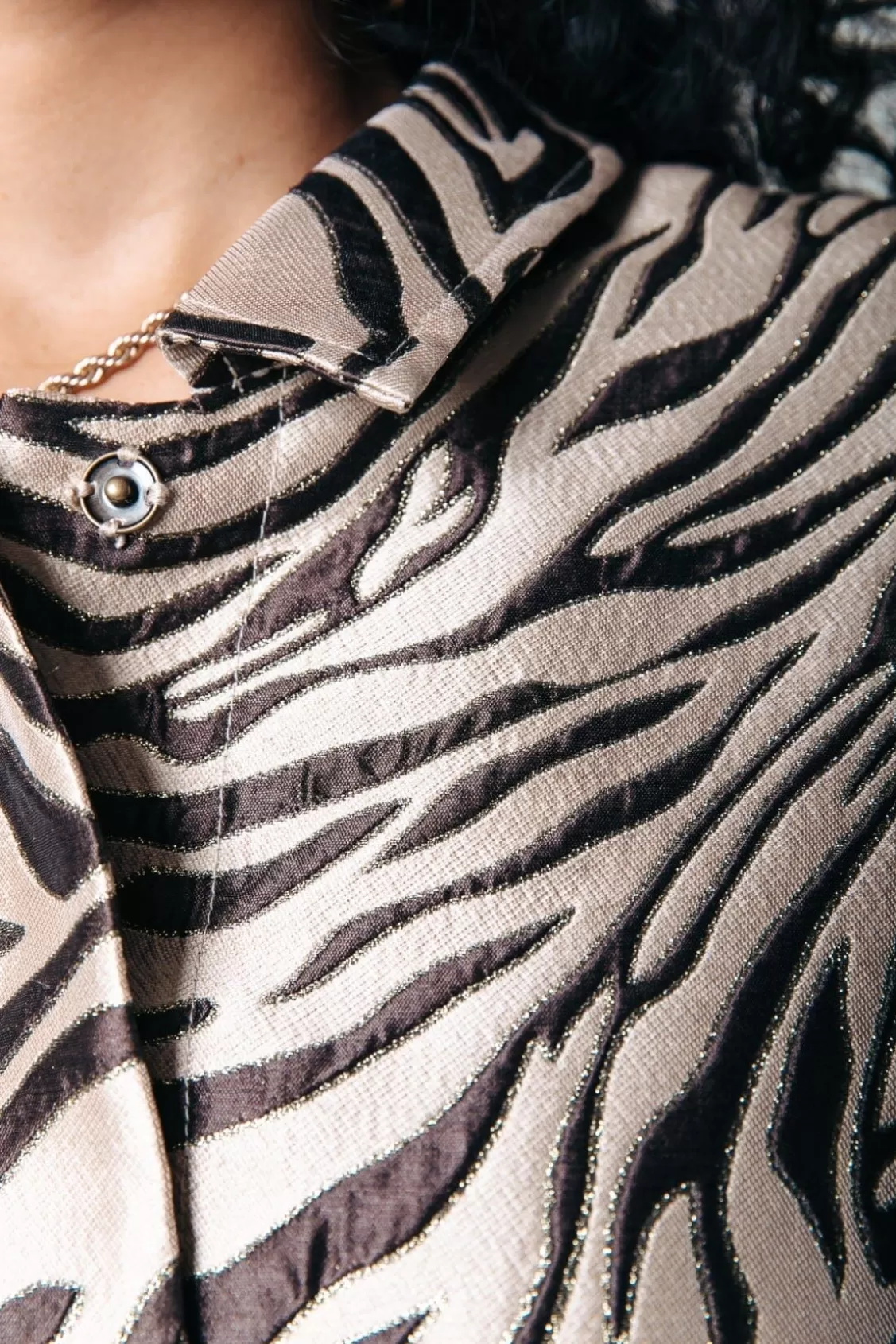 Bente Zebra Jacquard Bomber Jacket | Multicolor | Colourful Rebel Best