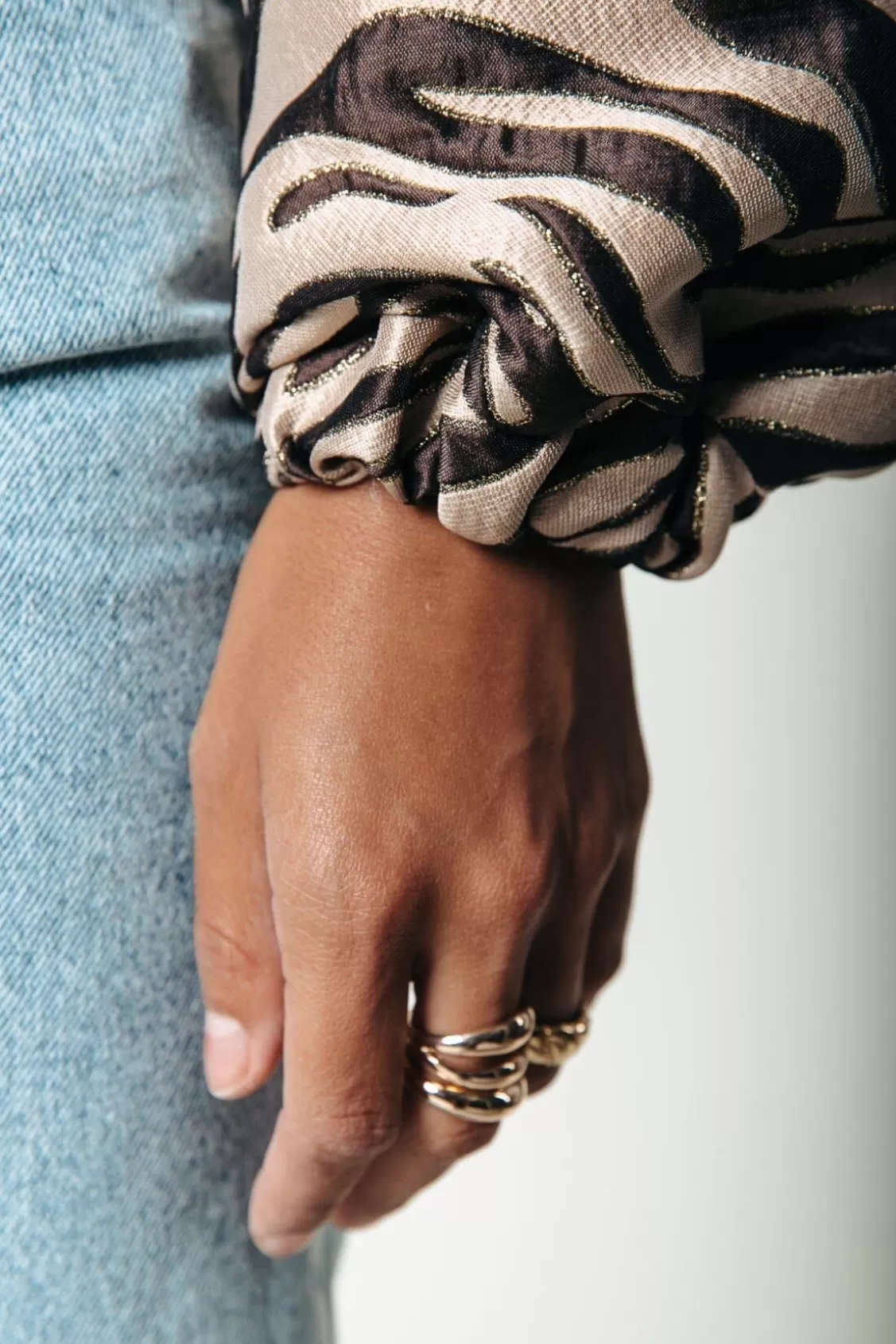 Bente Zebra Jacquard Bomber Jacket | Multicolor | Colourful Rebel Best