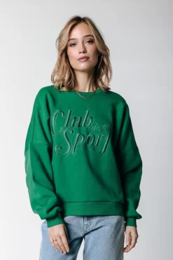 Club Sport Sweat | Deep Green | Colourful Rebel Cheap