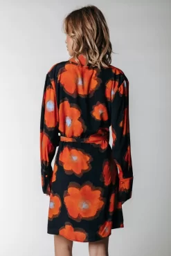 Dorin Wrap Dress | Mandarin Orange | Colourful Rebel Best