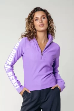 Doutse Fine Knit Top | Light Lilac | Colourful Rebel Discount