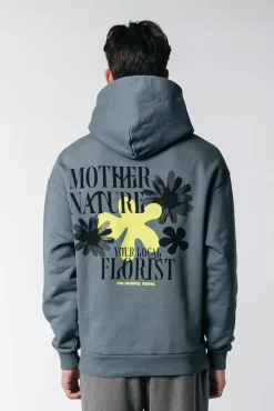 Mother Nature Clean Hoodie | Dark Grey | Colourful Rebel Discount