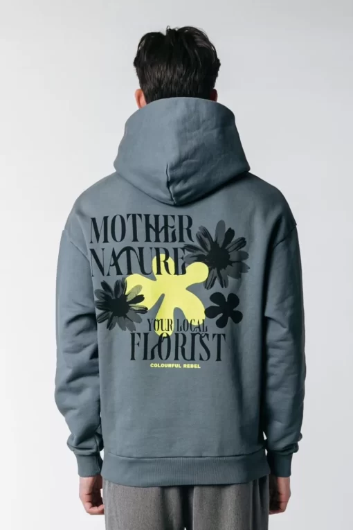 Mother Nature Clean Hoodie | Dark Grey | Colourful Rebel Store