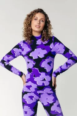 Neyo Flower Top | Light Lilac | Colourful Rebel Online