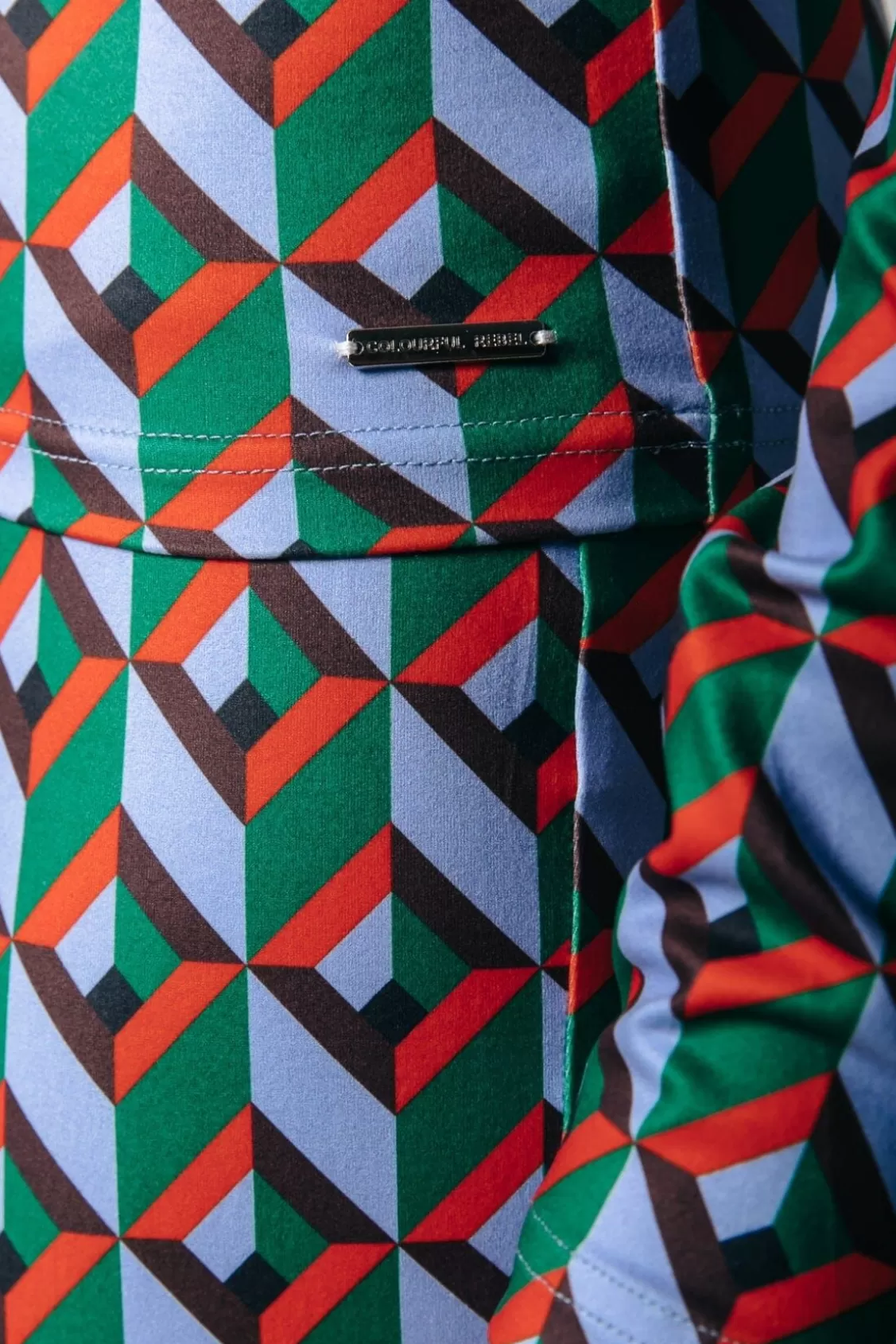 Neyo Graphic Peached Turtleneck Top | Multicolor | Colourful Rebel Flash Sale