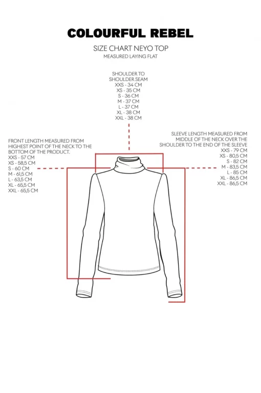 Neyo Graphic Peached Turtleneck Top | Multicolor | Colourful Rebel Flash Sale