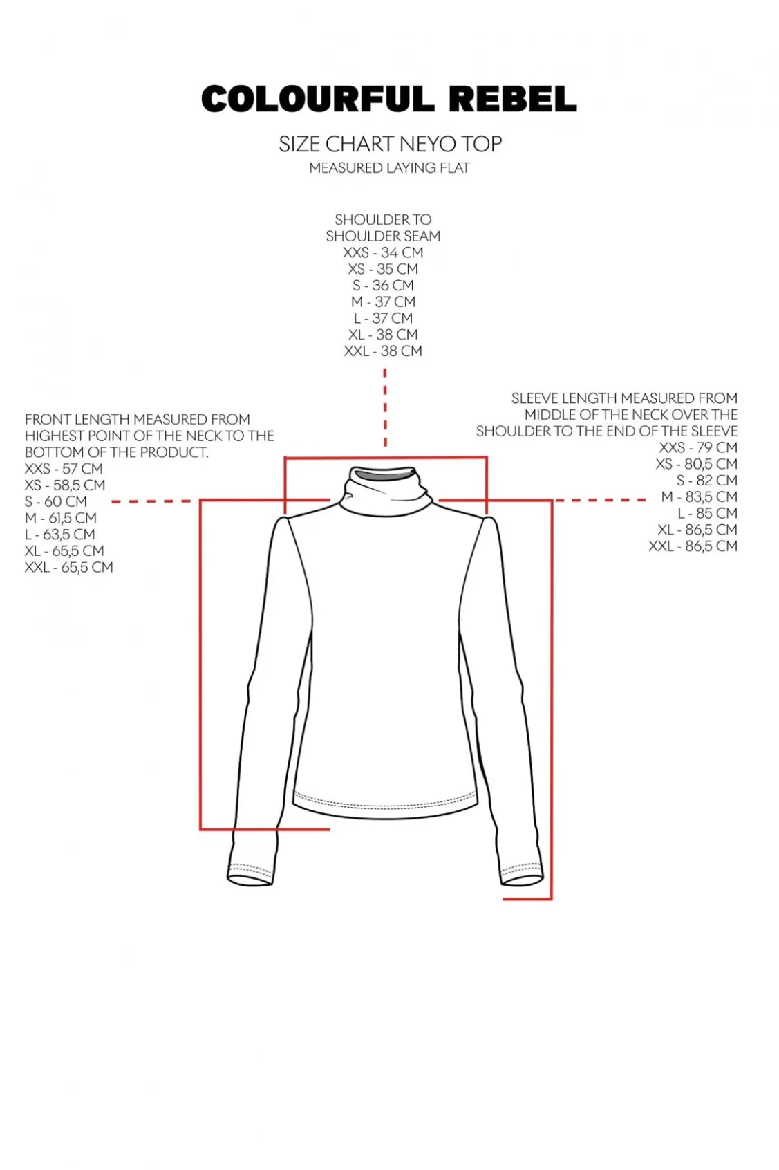 Neyo Graphic Peached Turtleneck Top | Multicolor | Colourful Rebel Flash Sale