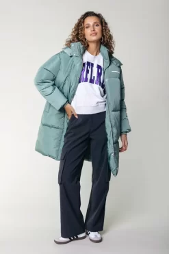 North Long Puffer | Vintage Green | Colourful Rebel Store