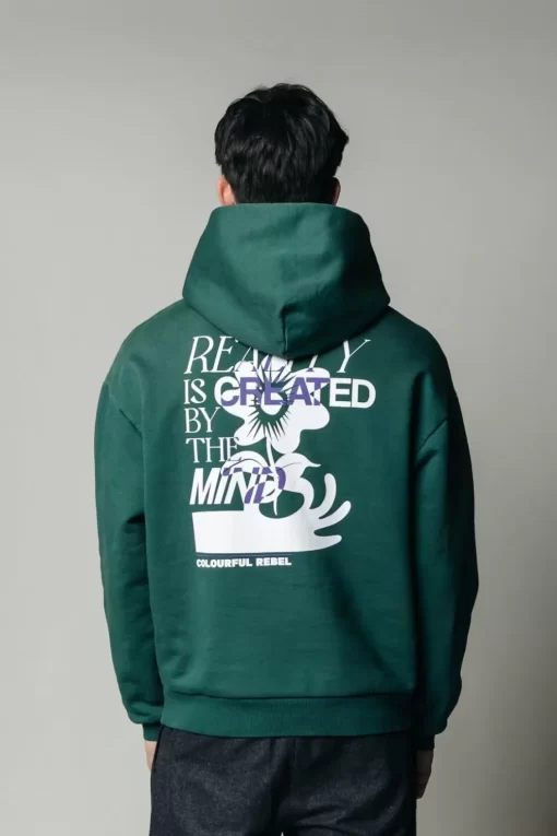 Reality Hoodie | Dark Green | Colourful Rebel Outlet