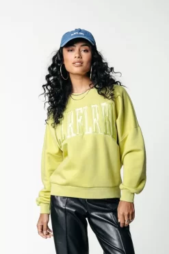 Rebel Patch Sweat | Moon Green | Colourful Rebel Online