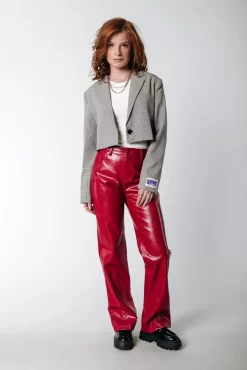 Russy Croco Pants | Red | Colourful Rebel Discount