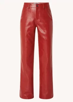 Russy Croco Pants | Red | Colourful Rebel Discount