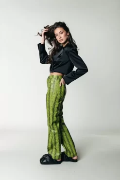 Russy Snake Pants | Neon Lime | Colourful Rebel Sale