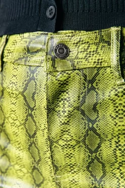 Russy Snake Pants | Neon Lime | Colourful Rebel Sale