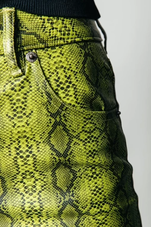 Russy Snake Pants | Neon Lime | Colourful Rebel Sale