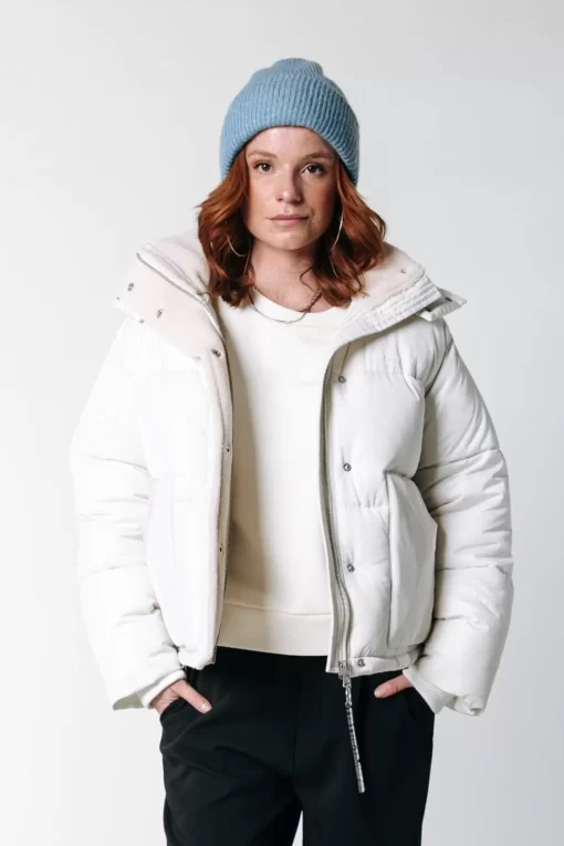 Rya Teddy Puffer | Off White | Colourful Rebel Shop