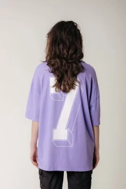 Seven Tee | Light Lilac | Colourful Rebel Outlet