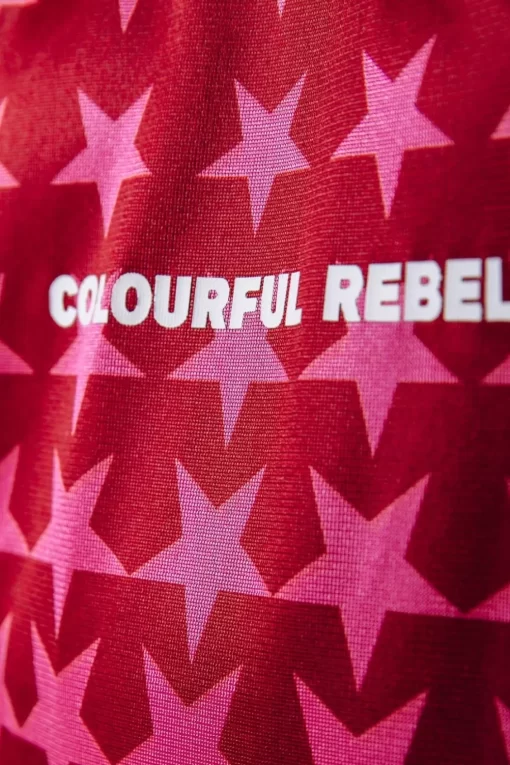 Tayla Star Football Tee | Red | Colourful Rebel Hot