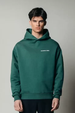 Uni Logo Hoodie | Dark Green | Colourful Rebel Best