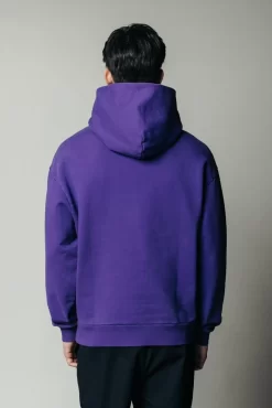 Uni Logo Hoodie | Dark Purple | Colourful Rebel Clearance