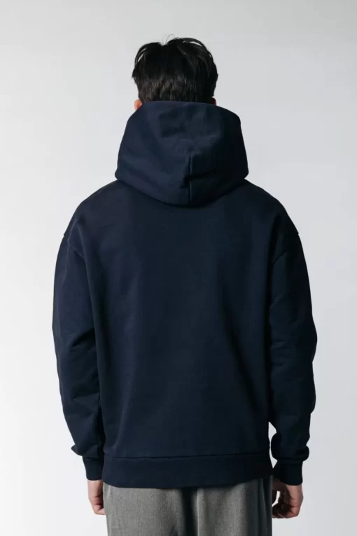 Uni Logo Relaxed Hoodie | Navy | Colourful Rebel Outlet