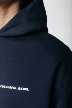 Uni Logo Relaxed Hoodie | Navy | Colourful Rebel Outlet